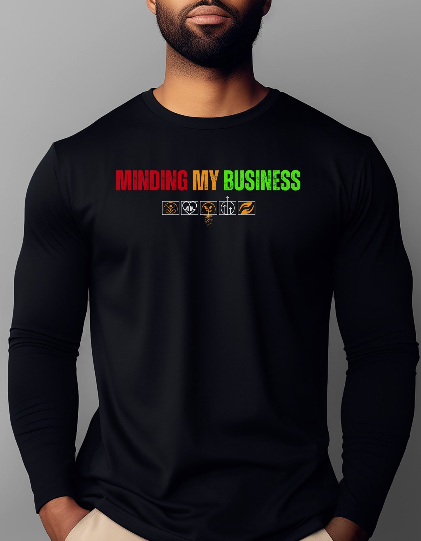Minding MY Business Unisex Long Sleeve Tee - Vivid Edition