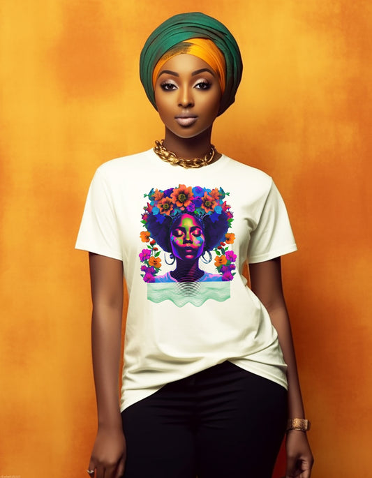 Stillness in Bloom - Amber Crown Unisex Tee