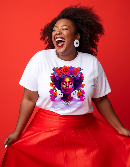 Stillness in Bloom - Crimson Crown Unisex Tee