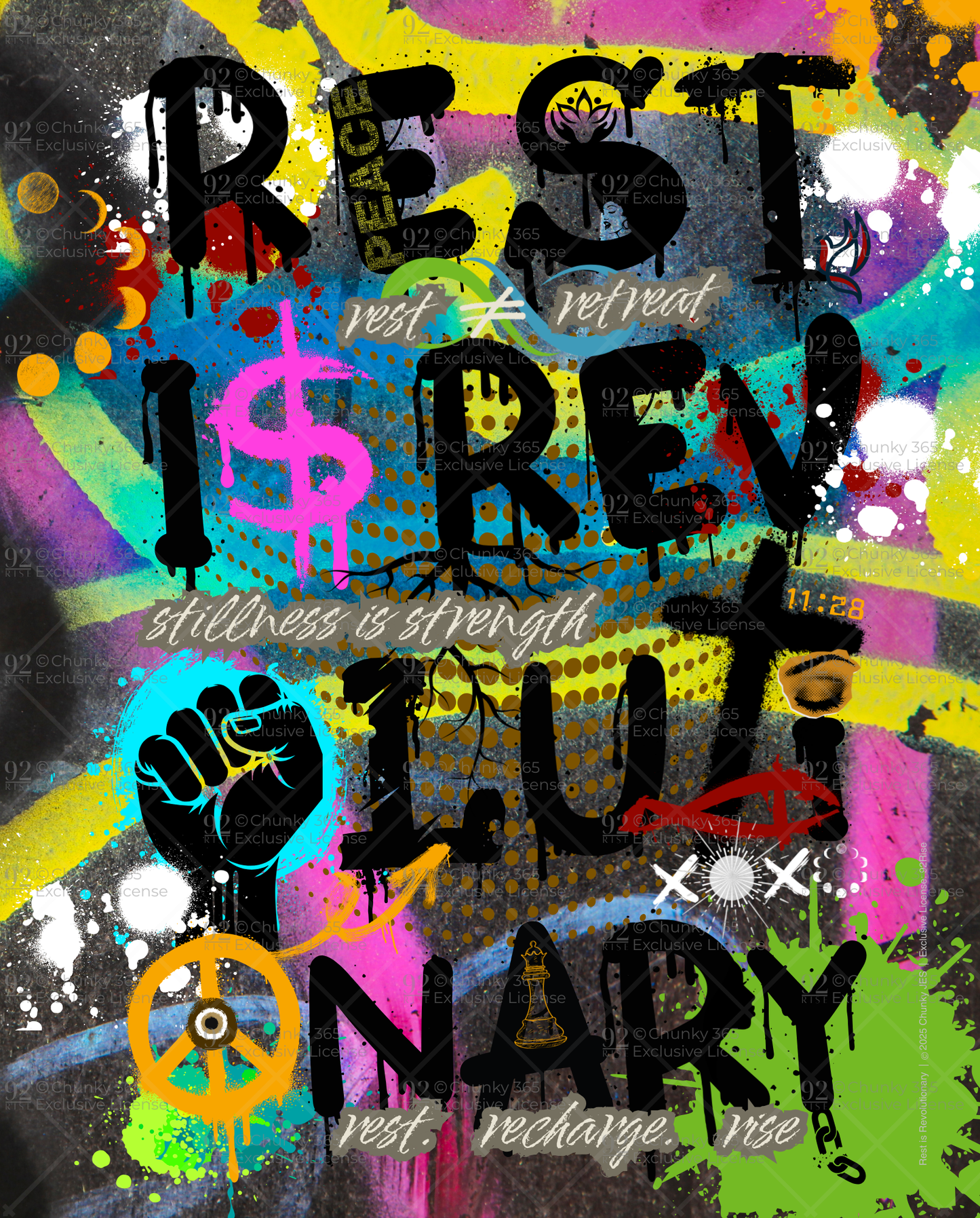 Rest is Revolutionary (Graffiti Art on Metal)