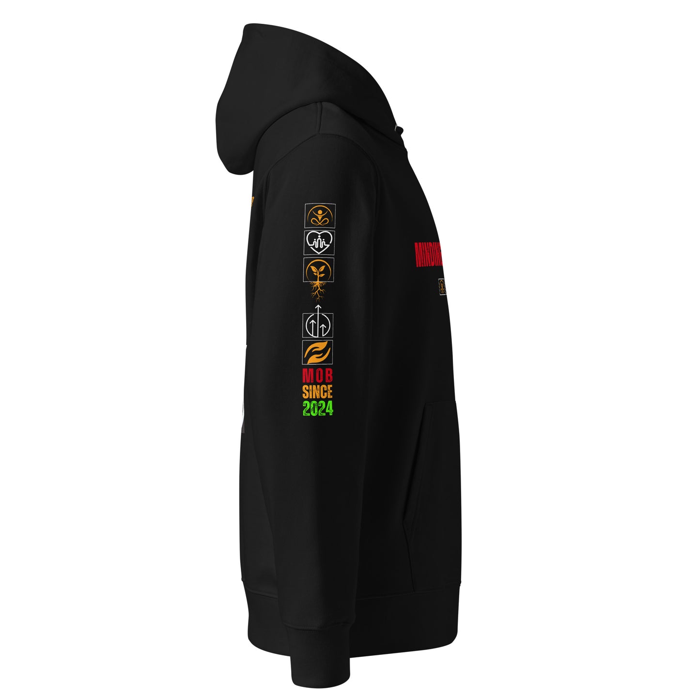 Minding OUR Business Unisex Organic Hoodie - Vivid Edition